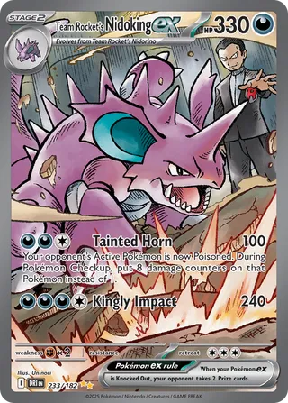 Team Rocket's Nidoking ex (Destined Rivals 233/182)